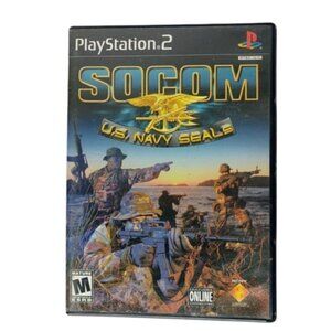 SOCOM US Navy SEALS Sony PlayStation 2 Game With Manual Case